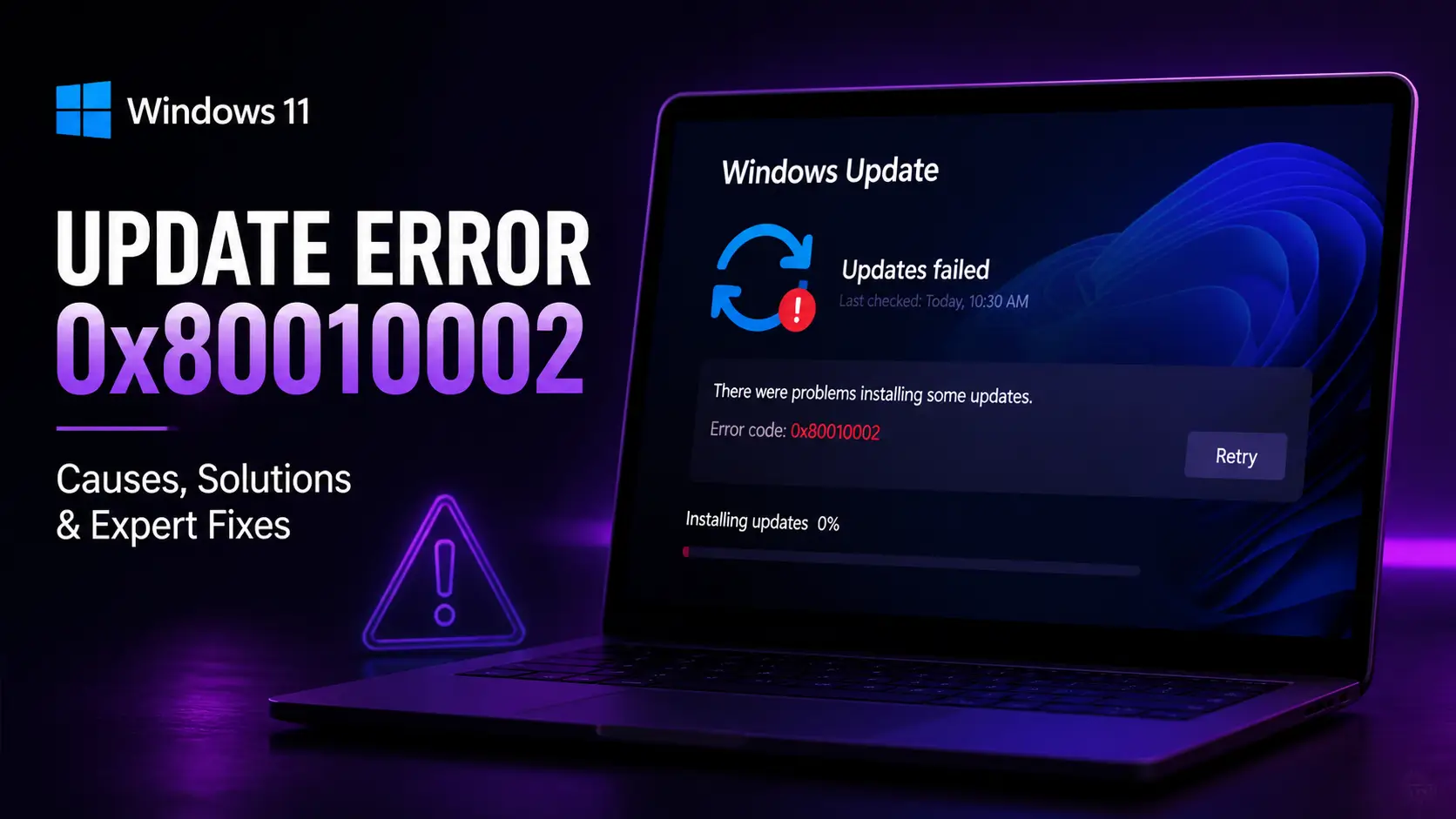 Update Fehler 0x80010002